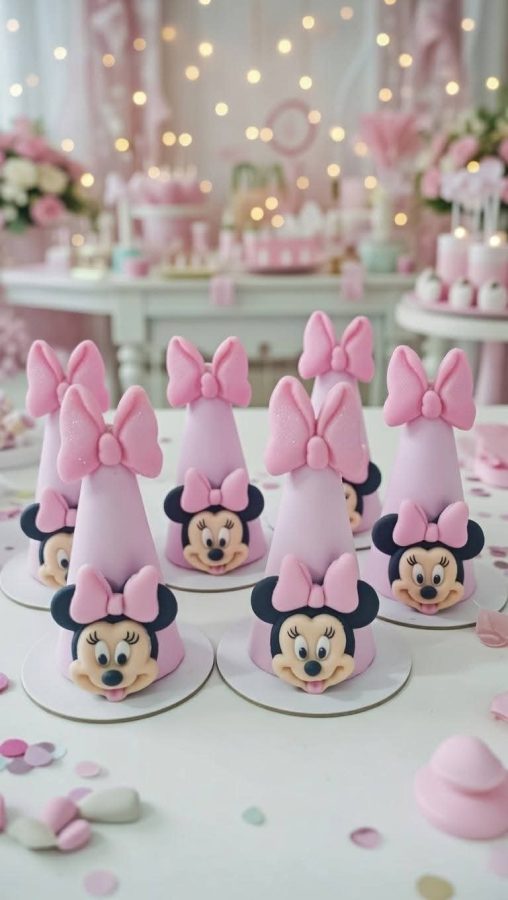 Bombom da Minnie — formato cone